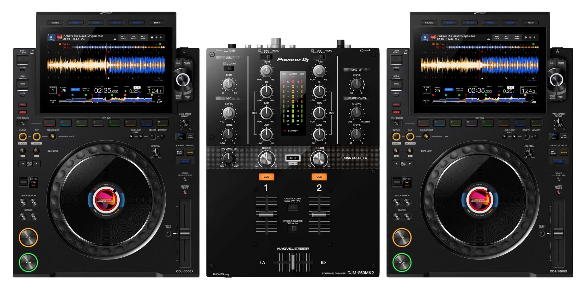 Alphatheta cdj-3000x djm 250 bundle